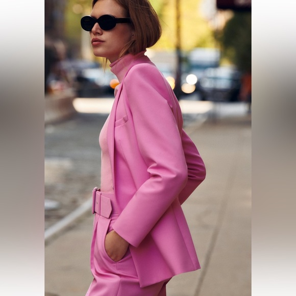 Zara pink pant suit size xL new - Picture 2 of 2